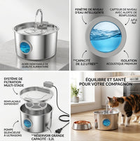 Fontaine Liore Inox 3,2L — L'eau qu'il mérite