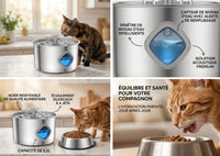 Fontaine Liore Inox 3,2L — L'eau qu'il mérite